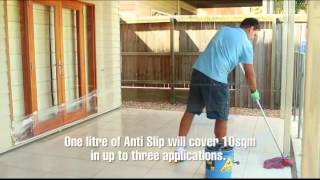 Anti Slip coating the best way to make slippery floor tiles and covering safe Easy to use [upl. by Macdonald533]