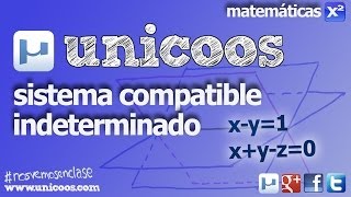 Sistema Compatible Indeterminado SCI 01 BACHILLERATO matematicas [upl. by Channing]