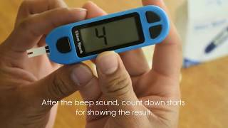 How to use glucometer to check blood sugar  Sugar test machine  Sensa Core [upl. by Jourdain]