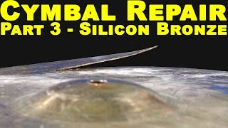 Welding Bronze Cymbals Part 3 of 5  Silicon Bronze  TIG Time [upl. by Shiau]