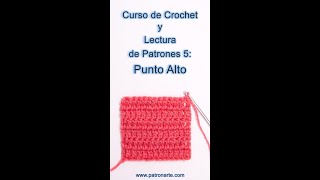 Curso de Crochet y Cómo Leer Patrones 5 Punto Alto Crochet Símbolo Nombres y Abreviaturas shorts [upl. by Elvis]