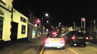 Driving At Night Along Whittington Road London Road amp Sidbury Worcester England [upl. by Arela9]