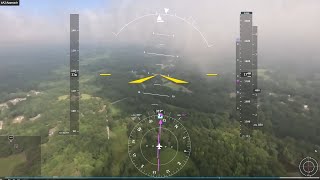 IFR Approach Review  Real RNAV LPV Approach with FlySto overlay from Garmin G5 Logs Piper Comanche [upl. by Cinom]