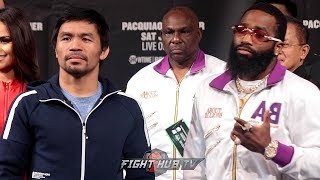 MANNY PACQUIAO VS ADRIEN BRONER  FULL FINAL PRESS CONFERENCE AND FACEOFF VIDEO [upl. by Naillij195]