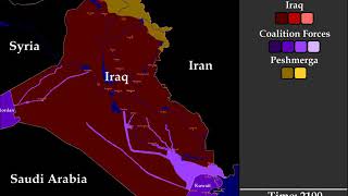 The Invasion Of Iraq Every Hour March 17May 1 [upl. by Nezam]