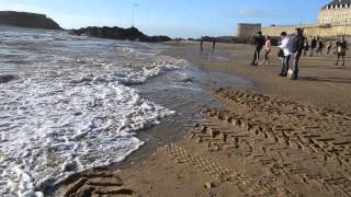 SaintMalo  Vidange et marée montante de la Piscine de Bon secours 2013 PART 2 [upl. by Hampton208]