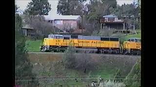 Union Pacific 6311 on Auburn trestle 1995 [upl. by Eldoree424]