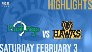 Melfort Mustangs vs Nipawin Hawks Feb 3rd [upl. by Hcurab]