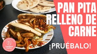 🌮Prueba el MEJOR RELLENO para PAN de PITA ¡DELICIOSO [upl. by Melentha533]