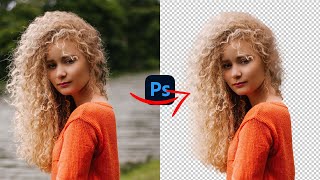 Refine Hairs  Photoshop Short Tutorial [upl. by Ylecara921]