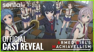 Armed Girls Machiavellism English Cast Reveal [upl. by Afatsom]