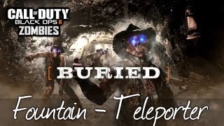 How to use Fountain Teleporter  Black Ops 2 Zombies Buried [upl. by Wrdna]