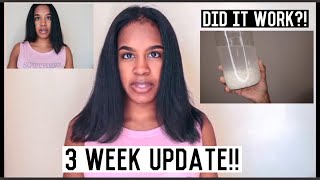 Rice Water For FAST HAIR GROWTH  3 Week Update [upl. by Dailey268]