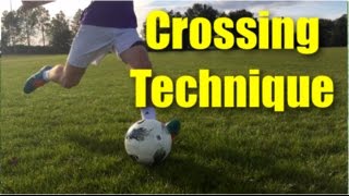 Crossing Technique Football  Part 1 [upl. by Annahvas]