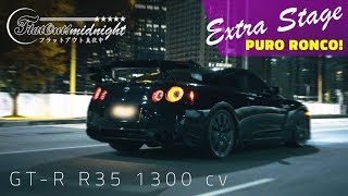 PURO RONCO NISSAN GTR R35 1300 hp  FlatOut Midnight Extra Stage [upl. by Craig]