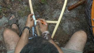 Snowshoe Weaving Part 1 Layout [upl. by Latouche450]