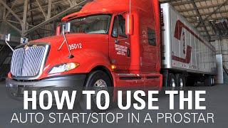 How to set up the Auto StartStop in an International ProStar [upl. by Hill]