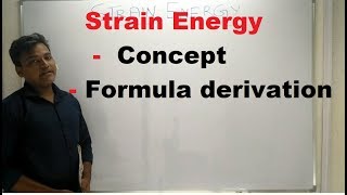 Concept of Strain Energy  formula derivation  Hindi   Strength of Materials [upl. by Iror]