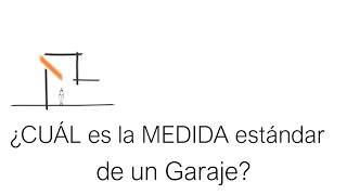 ¿CUÁL es la MEDIDA estándar de un GARAJE [upl. by Marketa]