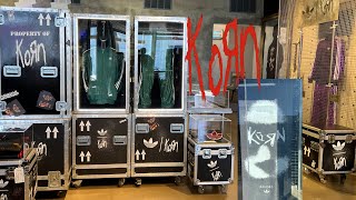 KORN X ADIDAS COLLAB POP UP SHOP ON MELROSE walkthrough [upl. by Alekram601]