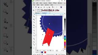 How to make Tag in Coreldrawdrawing shortvideo JHM DESIGN [upl. by Kcolttam640]