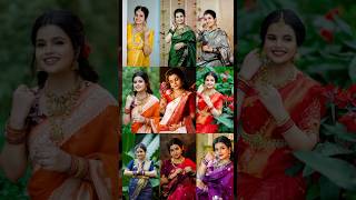 9looks in one video 😍🫠 Comment your favourite look 😍❤️✨ navratri shortsvideo explore trend [upl. by Labina]