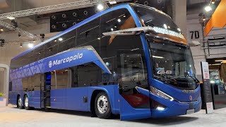 Made in Brazil 2024 Marcopolo Paradiso G8 1800 DD  2023 Busworld Brussels [upl. by Nikkie]