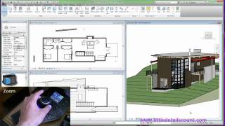 Revit 2012Navigating a Project using the SpacePilot PRO [upl. by Anaiek]