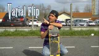 Tuto de skate  comment faire un varial flip [upl. by Nitsuj640]