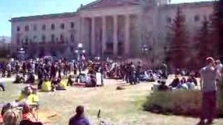 Annual 420 marijuana law protest rally winnipeg Canada [upl. by Devitt125]