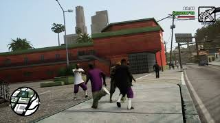 Grand Theft Auto San Andreas Definitive Edition Ballas vs Vagos [upl. by Lefkowitz]