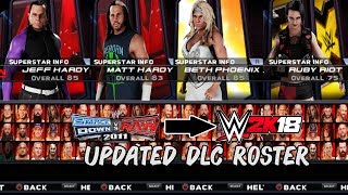 WWE 2K18 PSP AndroidPPSSPP  Updated DLC NoModel Roster Preview [upl. by Sivahc]