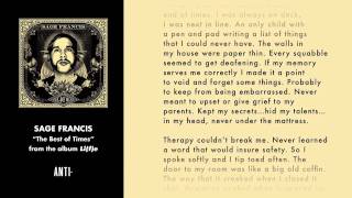 Sage Francis  The Best Of Times w Lyrics [upl. by Savihc]