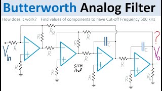 Butterworth Analog Filter Design with Op Amp [upl. by Ayaros164]