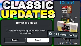 ROBLOX READDED AWESOME CLASSIC UPDATES ROBLOX NEWS [upl. by Lupe158]