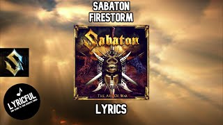 Sabaton  Firestorm  Lyrics  Lyricful [upl. by Derag]