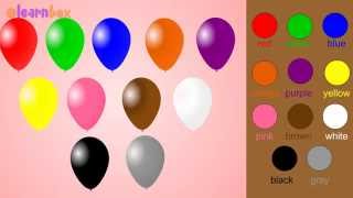 Learn Colors with Balloons for Kids amp Children  Kids Learning Videos  Color Names for Kids Babies [upl. by Buckler]