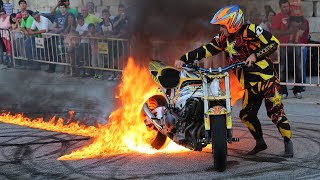 Paulo Martinho  Moto Freestyle  Quemando Rueda Burnout   Tire 1000 degree   BOTICAS [upl. by Tadeo]