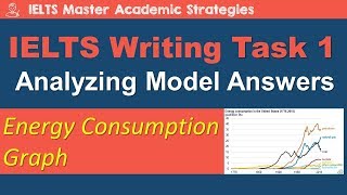 IELTS Writing Task 1 Analyzing Model Answers  Energy Graph [upl. by Namrak]