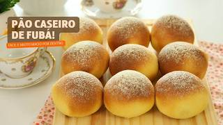 PRONTO EM 15 MINUTOS  FEITO NA AIR FRYER  PÃO DE FUBÁ SUPER GOSTOSO E FOFINHO  Dika da Naka [upl. by Lili]