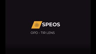 OPD TIR LENS  ANSYS SPEOS [upl. by Lindemann]