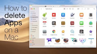 How to Uninstall apps from Mac  trick 2022 for mac os monterey 2022 [upl. by Ardna253]