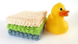 Crochet Wash Cloth Scrubbie  How To [upl. by Vinnie]