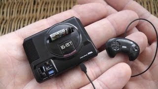 Tiny Sega Mega Drive  Vending Machine Egg Unboxing  Scale Model  Genesis Console [upl. by Kcirddor456]