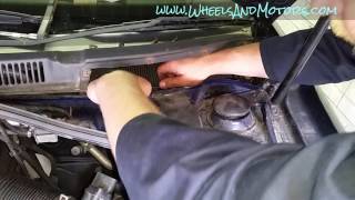 How to replace pollen filter VW Golf Mk4 cabin air filter [upl. by Akirahc]