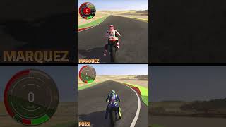 DRAG MARQUEZ VS ROSSI motogp marquez rossi [upl. by Audly238]