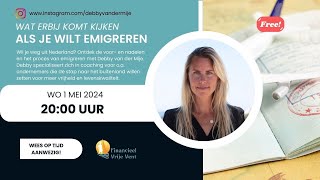 Liveshow  Wat erbij komt kijken Als je wilt emigreren [upl. by Aina]