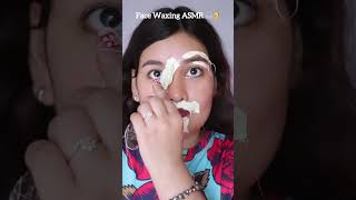 🦻🎧Face Waxing ASMR😱🤯 shorts ytshorts facewaxing beanwax viralshorts youtubeshorts [upl. by Ahsinut]