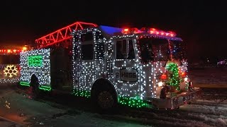 2016 NesconsetNY Fire Department Santa Claus Parade 121716 [upl. by Pavier551]