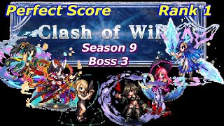 FFBE  Clash of Wills Season 9 Boss 3  PERFECT SCORE RANK 1  Anthemoessa [upl. by Rois275]